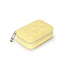 Square Travel Leather Makeup Organizer with Mirror