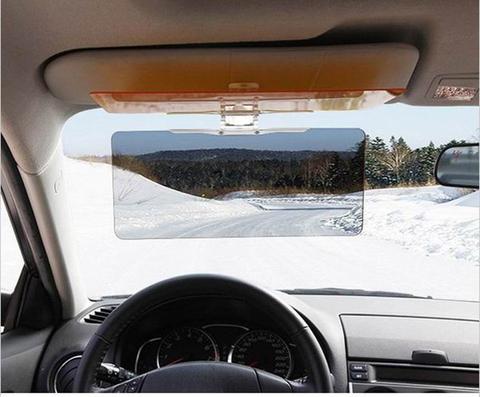 Car Anti-Glare Mirror and Sunshade Visor