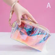 Colorful Holographic Cosmetic Bag for Beauty Routine