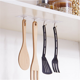 Clear Stainless Steel Self-Adhesive Hooks for Storage