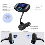 Bluetooth FM Transmitter Car Adapter with Fast Charger
