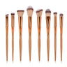 8-Piece Makeup Brush Set in Rose Gold Heart Shape