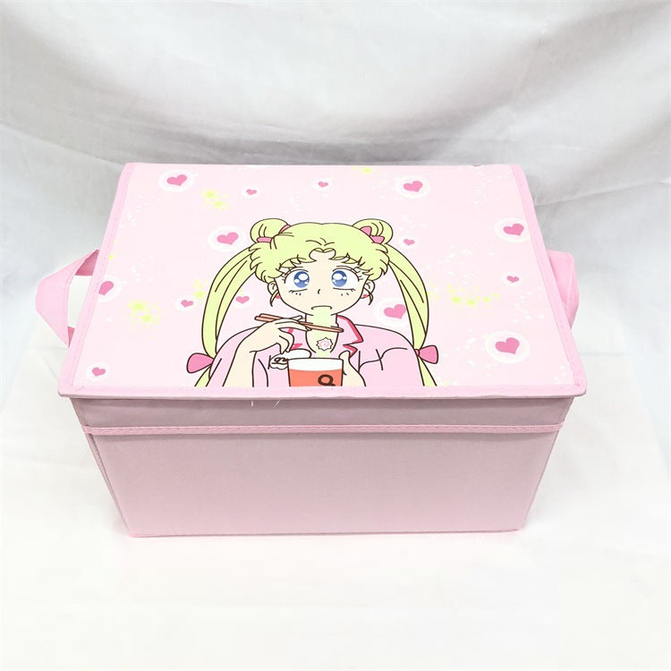 Cute Girl Drawer Organizer for Dorm Stationery Storage