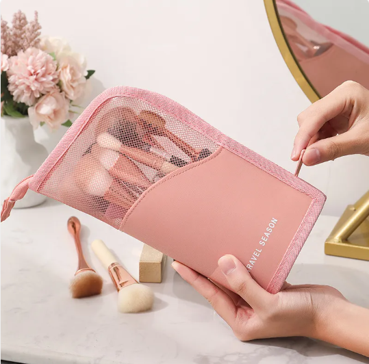 Large Capacity Vertical Makeup Brush Bag