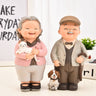 Creative Elderly Couple Figurine for Home Decor Gift