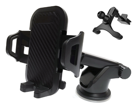 Car Air Vent Multi-Function Phone Holder with Carbon Fiber