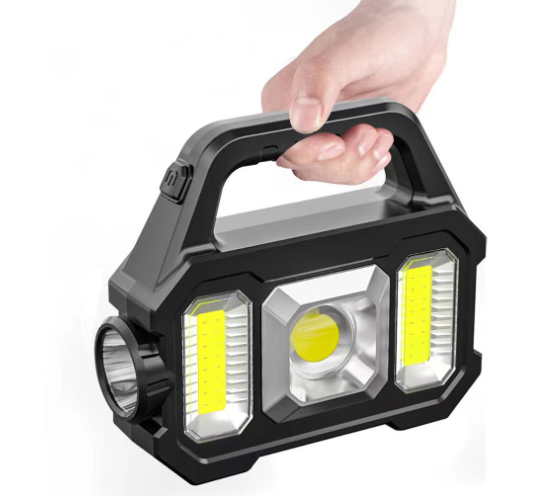 New COB Outdoor Solar Rechargeable Spotlight Lantern