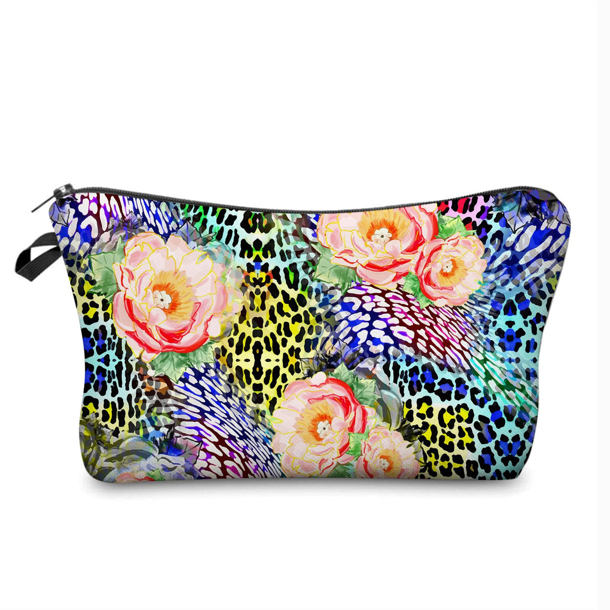UDEFOG small makeup bagFlower Leopard Print cosmetic bagmakeup casetoiletry bag for womentravel makeup pouchcosmetic bag