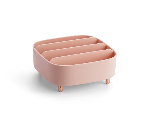 5-Compartment Makeup Organizer for Countertop Space
