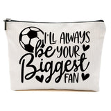 Funny Soccer Gifts Soccer Stuff Soccer Makeup Bag Soccer Coach Gifts Soccer Mom Essentials Cosmetic Bag Travel Bag Toiletry Bag Zipper Pouch for Women Soccer Lovers Players Her Christmas Birthday