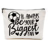 Funny Soccer Gifts Soccer Stuff Soccer Makeup Bag Soccer Coach Gifts Soccer Mom Essentials Cosmetic Bag Travel Bag Toiletry Bag Zipper Pouch for Women Soccer Lovers Players Her Christmas Birthday