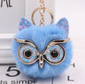 Grit Cat Owl Plush Keychain for Car Accessories
