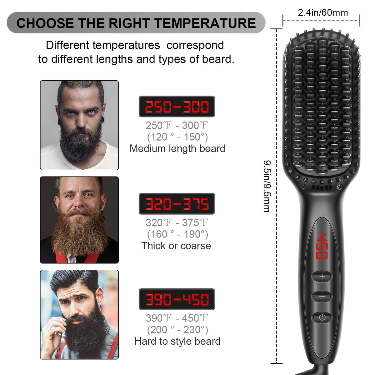 Hair Straightening Brush and Tool Set