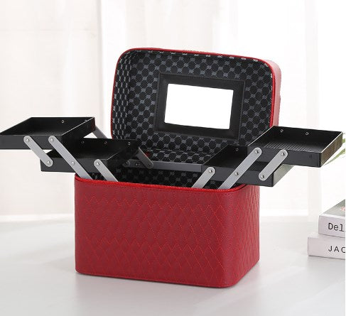 Professional Women Large Capacity Makeup Storage Bag