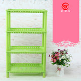 White Hollow Dish Rack and Storage Shelves for Kitchen