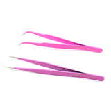 Pink Tweezers for Beauty, DIY Clay and Resin Tools