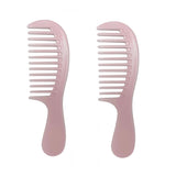 Mini Wide Tooth CombSmall Travel Purse Comb Hair Detangling Comb Brush for Curlies Portable Care Handgrip Comb Shower Comb Travel Combs for Men Women - Best Styling Comb for CurlyWetDry (Pink-S2)
