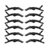 12 Pcs Alligator Hair Clips Styling Sectioning Hair Clips Wide Teeth Hair Clips Professional Hair Salon for Barber Clips for Styling Sectioning (Black)