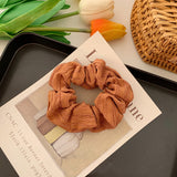 Spring Cream Puff Hair Ties - Sweet Fabric Accessories