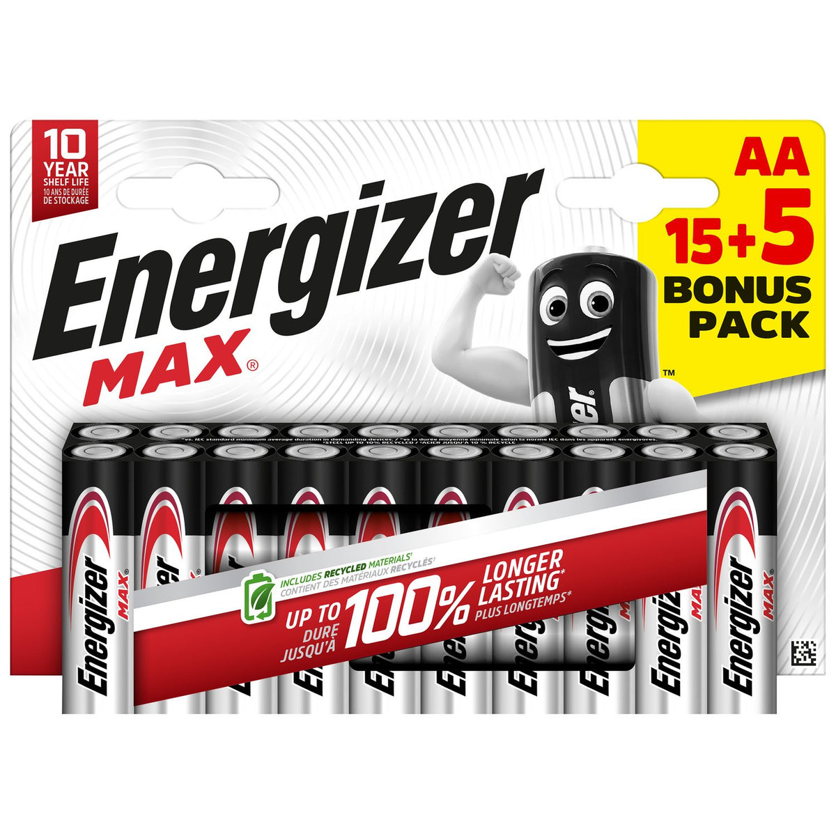 Energizer Batteries Alkaline AA (20pcs) Alkaline MAX