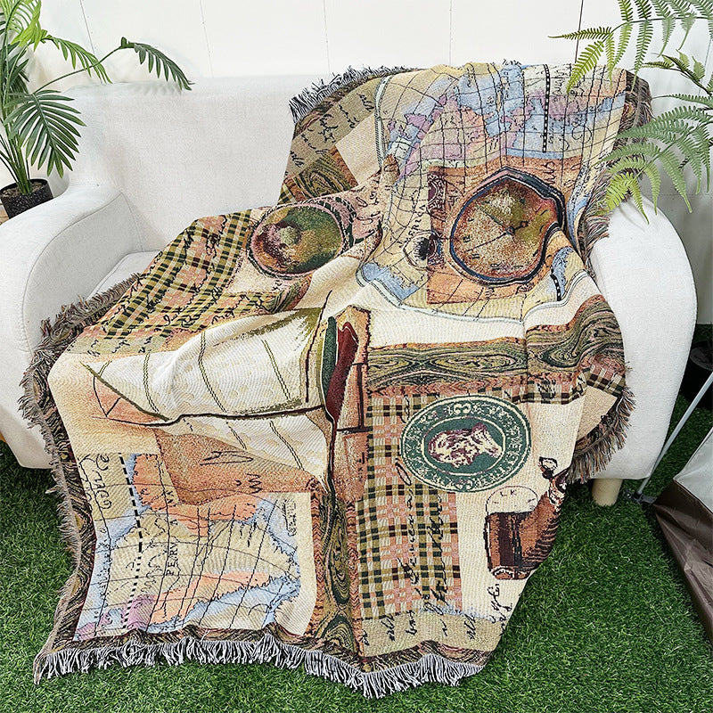 Bohemian Outdoor Camping Blanket and Picnic Mat