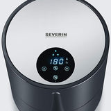 SEVERIN COMPACT HOT AIR FRYER, 1.8L, 500-600GR, SLIM DESIGN, CERAMIC COATING BASKET, HIGH SCRATCH RESISTANCE, LED DISPLAY, TOUCH CONTROL, ADJUST TEMP. 80°C-200°C, COOKING TIME, AUTO SWITCH, 60 MIN TIMER WITH DEEP, EASY CLEAN, BLACK