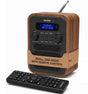 Denver DAB-48GR Grey Wooden FM Radio with Bluetooth