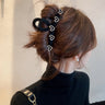 Rhinestone Love Shark Clip Hair Accessory for Women