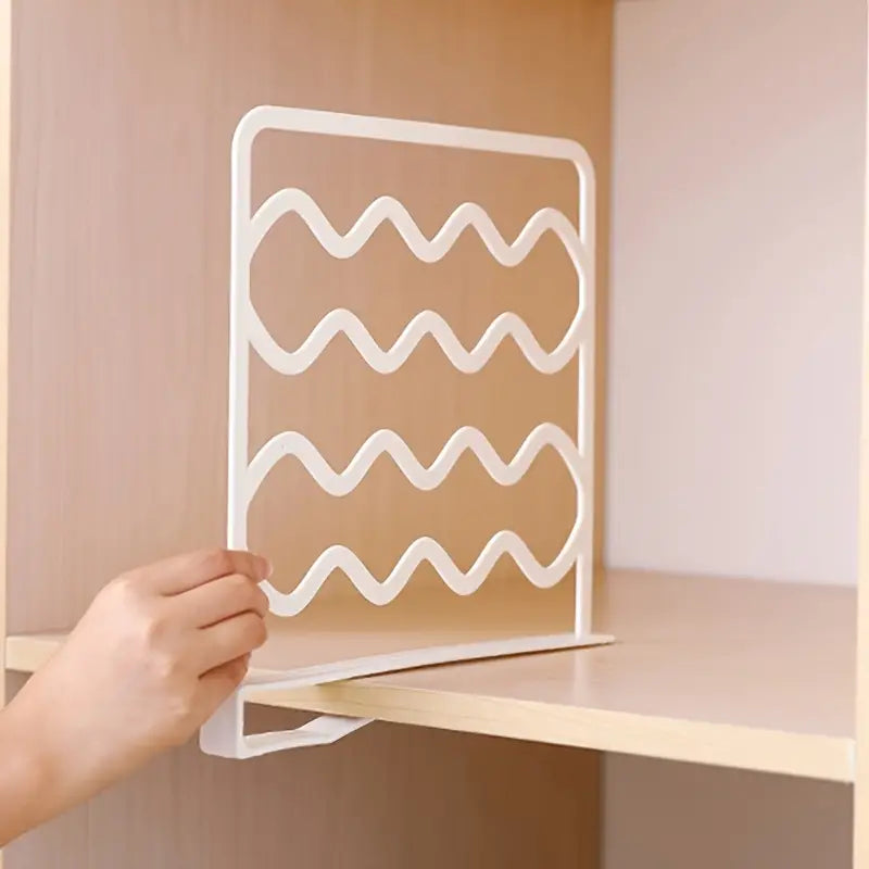 1pc Layered Wardrobe Storage Organizer Divider Shelves