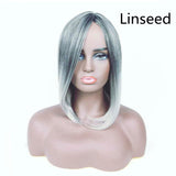 Gradient Long Straight Hair High-Temperature Wig