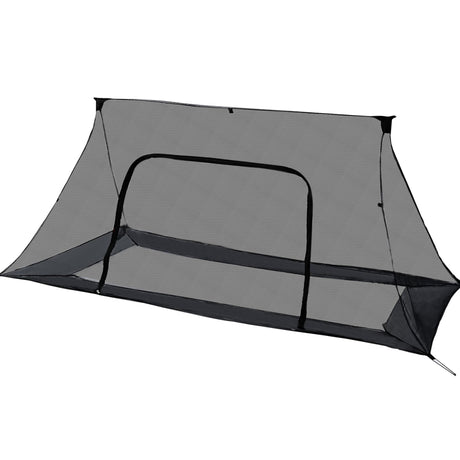 Onewind Camping Mosquito Net for Cot Shelter Bugnet Camping Screen Room Ultralight No-See-Um Breathable Mesh Bugnet Mosquito Netting with Double Sided Zipper Black