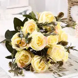 Artificial Rose Wedding Bouquet for Home Decoration