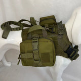 Outdoor Multifunctional Dog Vest with Water Bottle Pouch