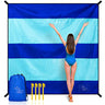 OCOOPA Extra Large Beach Blanket Sand Free Large Oversized Camping Mat Comfortable Parachute Nylon Cozy& Chic Compact& Light 4 Stakes&1 Travel Bag S09