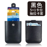 Thick PU Leather Card Holder with Custom Logo, Large Capacity
