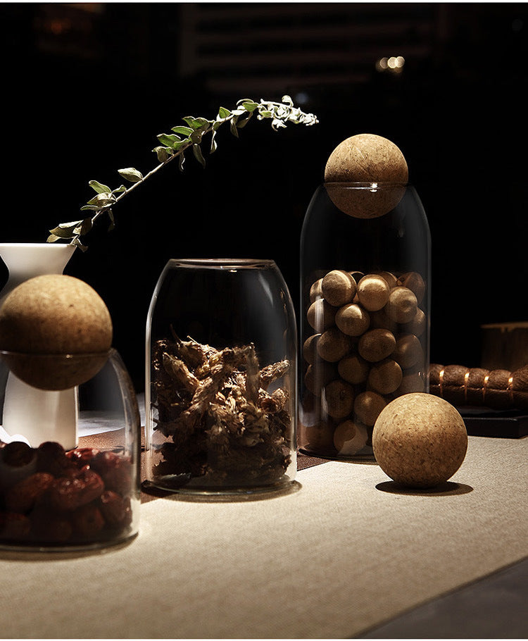 Transparent Glass Sealed Jar for Kitchen Storage