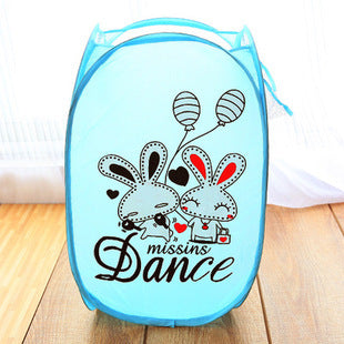 Customizable Cartoon Laundry Basket for Kids Storage