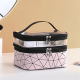 Transparent Travel Makeup Organizer with Large Capacity
