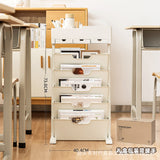 Mobile Plastic Desk Edge Bookshelf and Organizer