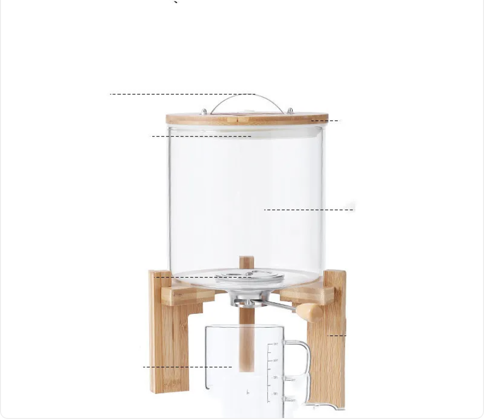Large-Capacity Glass Rice Storage Jar with Seal