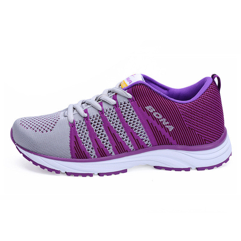 Genuine Leather Women's Sports Shoes and Hiking Sneakers