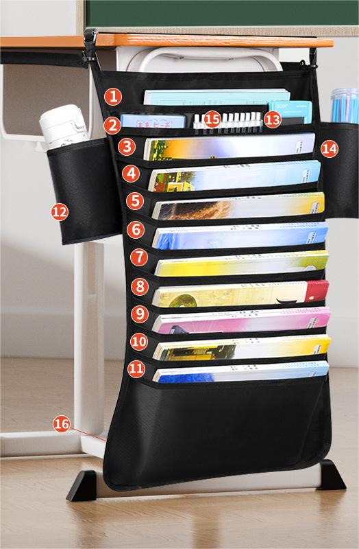 Desk Side Book Storage Bag for Students