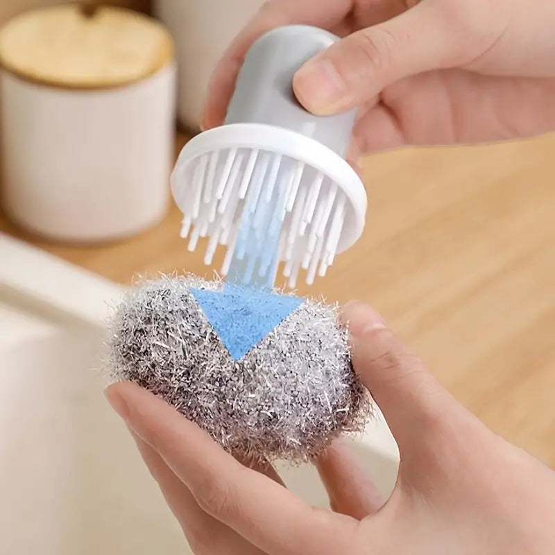 Multifunctional Reusable Kitchen Cleaning Brush (Grey)