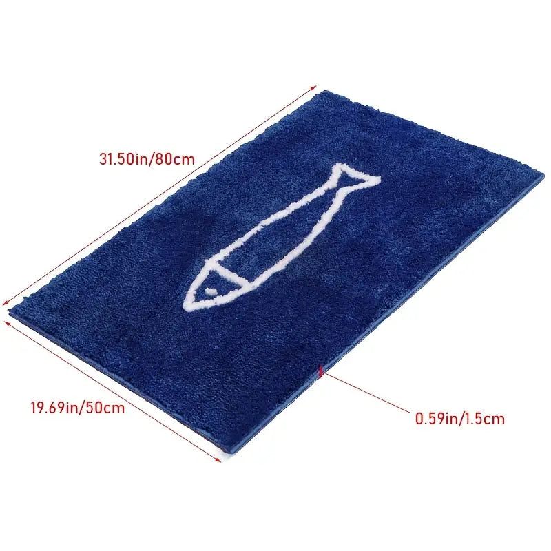 Cartoon Fish Non-Slip Floor Mat for Home Decor
