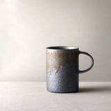 Black Vintage Handmade Ceramic Coffee Mug for Home