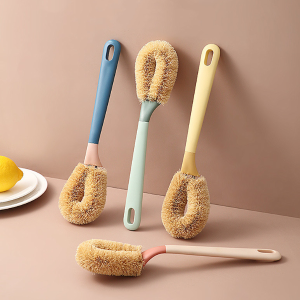 Durable Long Handle Pot Brush for Cleaning Pans