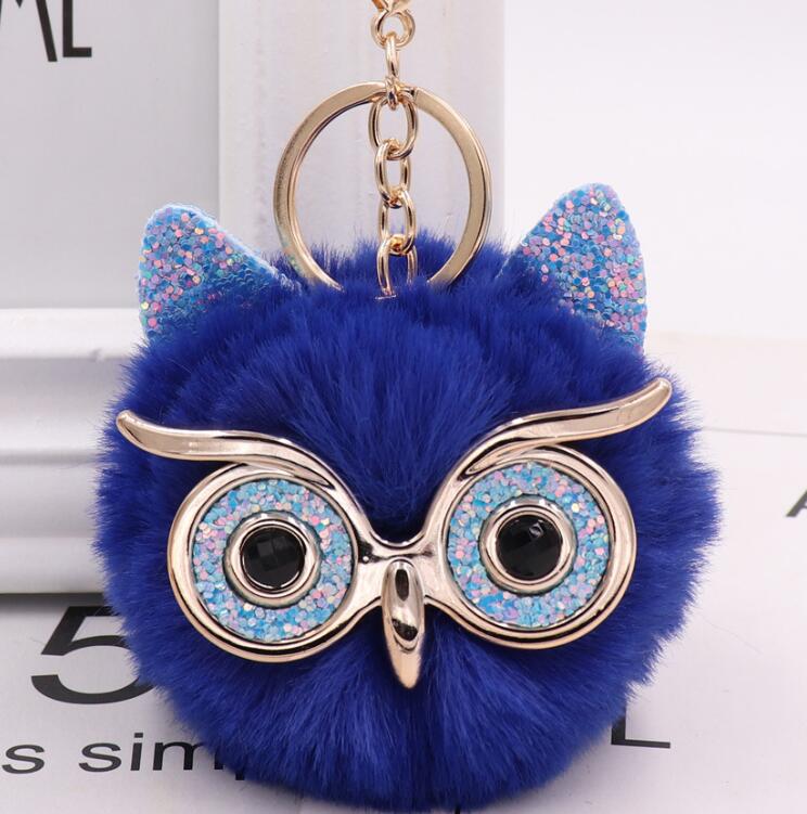 Grit Cat Owl Plush Keychain for Car Accessories
