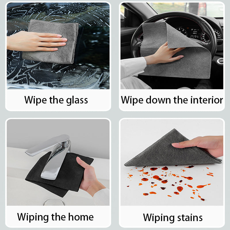 Water-Absorbing Soft Towels for Car Window Cleaning