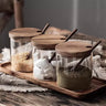 Glass Spice Container for Kitchen Seasoning Storage