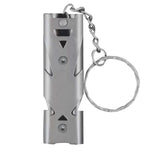 Heptour Whistle Emergency Safety Survival Whistle with Lanyard Keychain High Pitch Double Tubes Coyote Whistle for Hiking Camping Hunting Boating Rescue Signal Whistle Lifeguard
